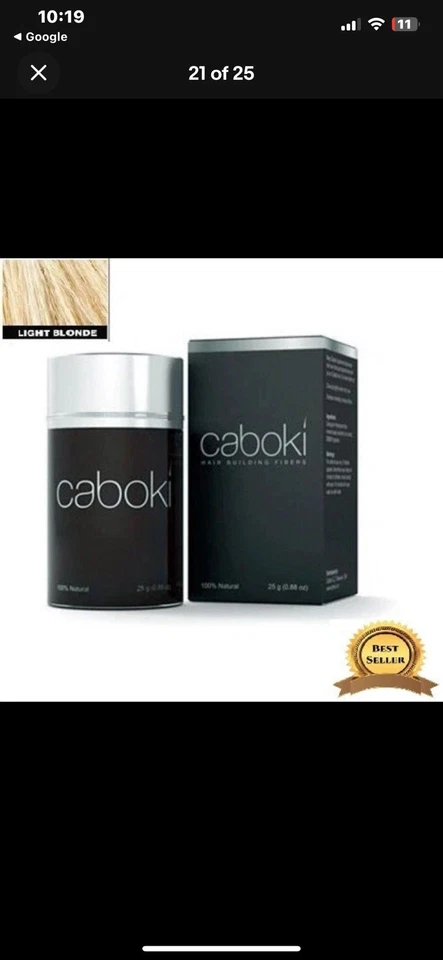Caboki Hair Building Fibers Light Blonde Instant Fuller Hair - Image 1 of 3