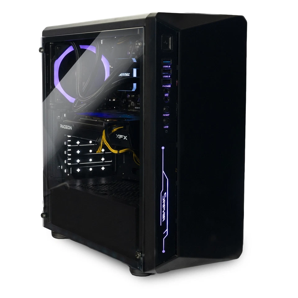 ALPHAIT Power Gaming PC AMD 8-Kern 3.8GHz bis RTX 5070 | 64GB RAM | 2TB NVMe SSD