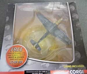 WB99604 MESSERSCHMITT BF 109E 4 HELMUT WICK 1:72 SCALE BY CORGI - Picture 1 of 2