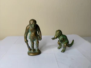 SRG Like Caveman + T-Rex Prehistoric Figures Museum Collectibles Rare 40s 50s - Picture 1 of 13