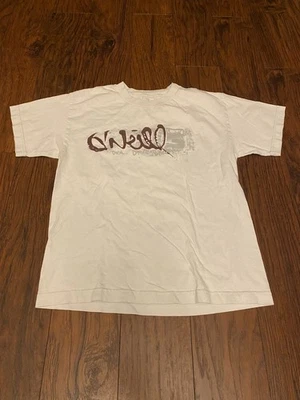 O’Neill Logo White Short Sleeve Tee Boys Medium Surf Skate Y2K Cyber - Image 1 of 4