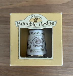 Retro Vintage 1982 Brambly Hedge Spring Thimble Royal Doulton ~ Boxed - Picture 1 of 5
