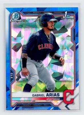 2021 Bowman Sapphire - Gabriel Arias #BCP-89 (RC) Refractor Cleveland Guardians - Image 1 of 2