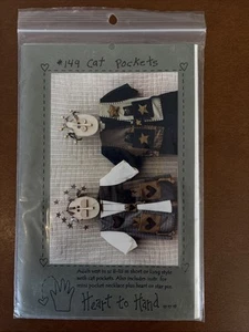 Kathi Campbell Heart to Hand #149 Cat Pockets Vest Sewing Pattern - Picture 1 of 2