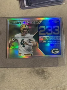 Blue Refractor Flight To 420 Brett Favre Packers #31/50 SP Bfc-233 - Picture 1 of 3