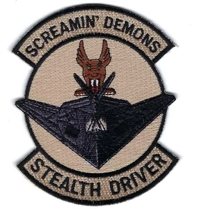 PATCH USAF 7TH FIGHTER SQ FS DES F117 PILOT HOLLOMAN AFB FS-26A - Picture 1 of 1