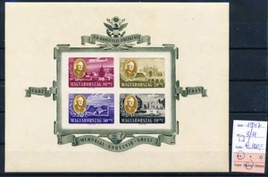 LS61017 Hungary 1947 F.D. Roosevelt imperf sheet MNH cv 100 EUR - Picture 1 of 1