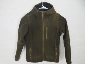 Kuhl Giacca Uomo Piccola Verde Impakt Felpa Con Cappuccio Softshell Zip Tasche Tinta Patina - Foto 1 di 12