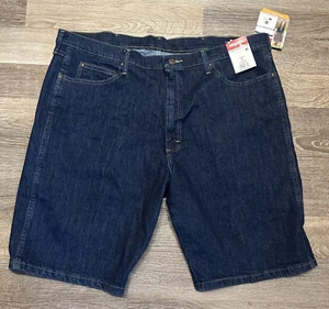 Pantalones Cortos de Jean Wrangler Denim Relaja Cinco Bolsillos 10" Entrepierna Azul Oscuro Para Hombre 38 - Imagen 1 de 6