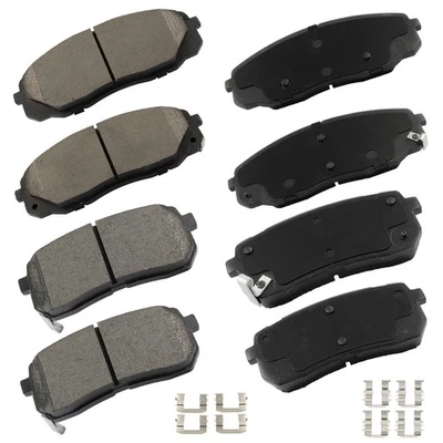 Front + Rear Ceramic Brake Pads Kit For Kia Sedona 2015 2016 2017 2018 2019 - Image 1 of 4