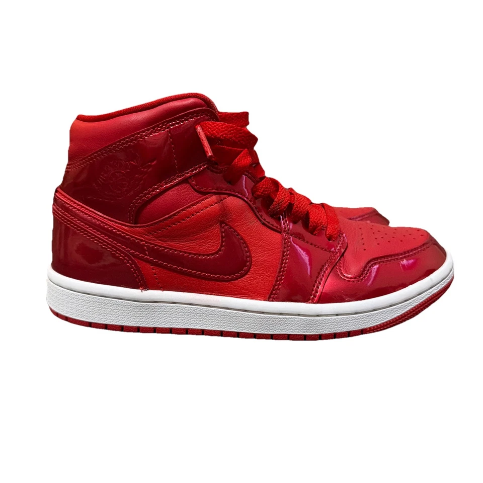 Girls Jordan 1’s Ruby Reds Size 6.5 Youth Sneaker Shoes - Image 1 of 4
