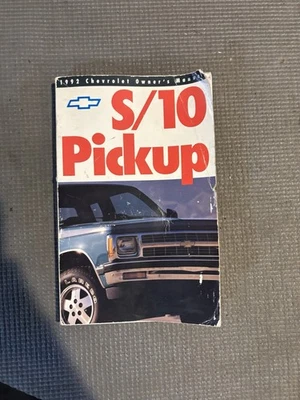 92 1992 Chevrolet S-10 Pickup/S10 Pickup owners manual Original - Imagem 1 de 4