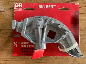 1/2" CONDUCTO DOBLADORA MANUAL "Big Ben" aluminio ligero Gardner Bender 960 - Imagen 1 de 2