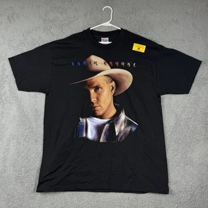 Vintage Carth Brooks Men's T-Shirt Black X-Large 1996 Fresh Horses World Tour - Picture 1 of 8