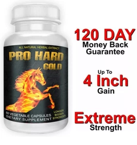 Pro Hard Gold Male Performance Enhancement 60 Pills Dietary Supplement For Men - Picture 1 of 7