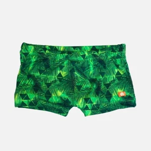 Boy Kids Swimming Shorts Swimwear Summer Beach Swim Trunks Pants Tropical Green - Picture 1 of 4