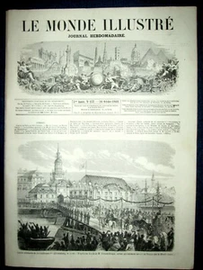 ILLUSTRIERTE WELT König PREUSSEN Jagd Venerie Compiegne Mission Vietnam St Ouen 1861 - Bild 1 von 2