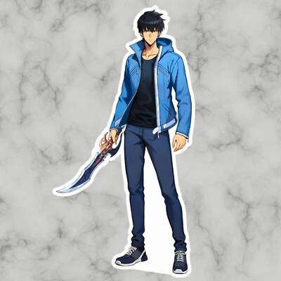 Adesivo de vinil brilhante fofo legal cantado Jinwoo Hunter Player, decalque - Imagem 1 de 2