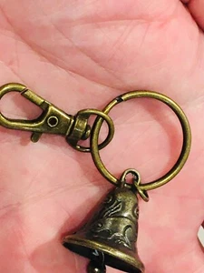 CELTIC HARE Witch Protection BELLS KEYRING - Picture 1 of 1