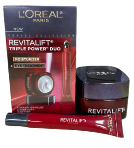 L'Oreal Revitalift Triple Power Moisturizer/Eye Treatment (1.7oz-0.5oz) NEW; YOU