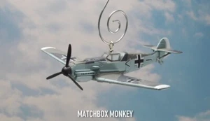 WWII German Bf 109 Messerschmitt Fighter Luftwaffe Custom Christmas Ornament - Picture 1 of 11