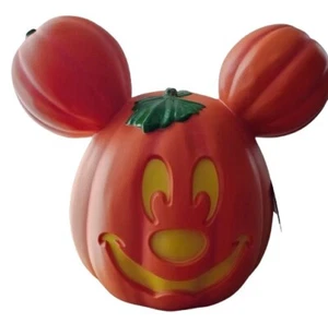 Disney Parks Giant 22” Mickey Mouse Light Up Pumpkin Jack-O-Lantern NWT - Picture 1 of 8