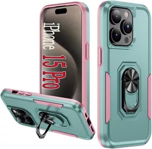 Zoeii Iphone 15 Pro Military Grade Rotatable Kickstand Protective Case - Picture 1 of 3