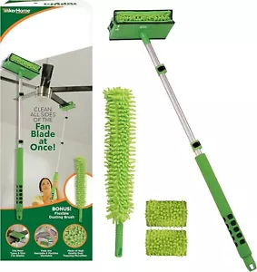 Cleaning Tool with 3 Foot Extendable Pole, Cleaning Head, Reusable Fiber Duster - Picture 1 of 4