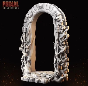 Doorway Skulls Vines miniature adatto per DND D&D Pathfinder tavolo RPG - Foto 1 di 1