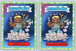 Demolition Man Stallone Snipes Garbage Pail Kids GPK Spoof GREEN SP 2-Card Set - Picture 1 of 3