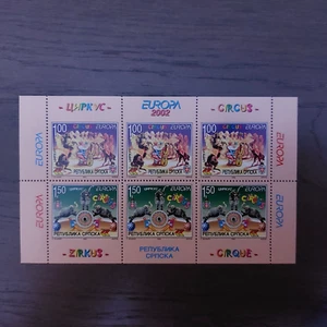 Bosnien (Serbische Rep.) 2002 H-Blatt 5 (Satz 241/42 D) Europa/CEPT/Zirkus postf - Bild 1 von 1