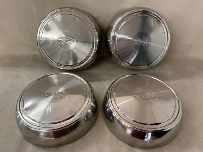 Комплект из 4 хромированных колпаков колес для тарелок для собак 1999 Ford E350 Van 16 дюймов от оригинального производителя см. фотографии - Изображение 1 из 4