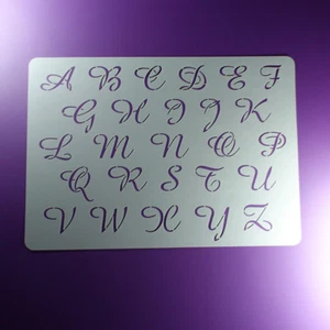 A4 Schablone Alphabet Buchstaben Satz A - Z Groß - BF411 - Bild 1 von 2