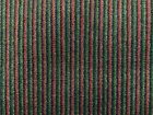 1 Cut Yard: Burgundy Green Black Pin Stripe Velvet Heavy Duty Upholstery Fabric