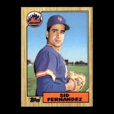 Sid Fernandez 1987 Topps New York Mets #570 Set Break R306