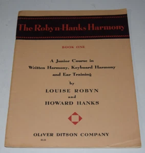 Libro One de colección Robyn-Hanks Harmony A Junior Course de Robyn & Hanks (PB, 1936) - Imagen 1 de 7