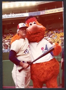 ASG Claude Raymond & Youppi 1982 3-1/2 x 4-7/8 foto instantánea original #2 - Imagen 1 de 1