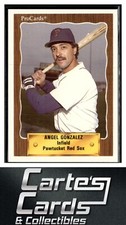 Angel Gonzalez 1990 ProCards #468  Pawtucket Red Sox