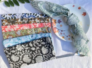 Verschiedene 6-100 Stück Baumwolle Stoffservietten Blumen Küche Esstisch Servietten - Bild 1 von 11