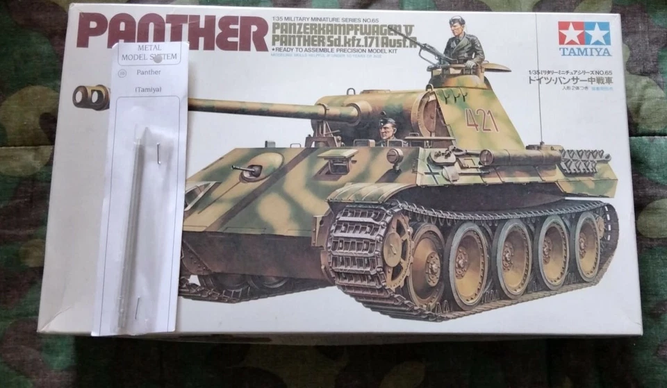 TAMIYA 35065-Tedesco Panzer V Panther Ausf. D 1/35 con canna in metallo - Immagine 1 di 1