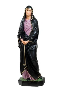Statua Madonna Addolorata cm 85 (33,46'') in resina con occhi dipinti - Foto 1 di 3