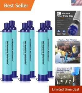 Ultra-Lightweight Water Filter Straw - Perfect for Travel and Outdoor Adventures - Picture 1 of 11