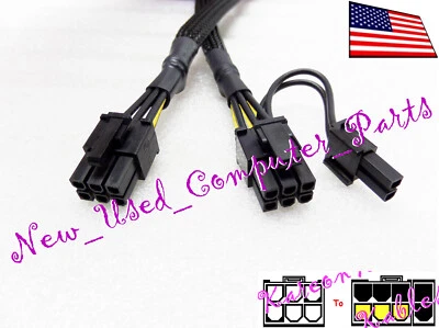 🔥 18" Cooler Master Silent Pro 6-Pin to 6+2 Pin GPU PCI-E Power Cable - Image 1 of 3