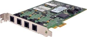 Dialogic Diva Analog-4 PCIe 50-0425-06A 56-0531-06A Karta głosowa 4x RJ-10 - Zdjęcie 1 z 6
