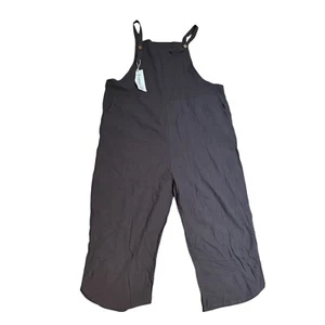 UANEO Damen 2XL weiß Baumwolle Capri Overall - weites Bein, verstellbare Träger, Neu mit Etikett - Bild 1 von 6