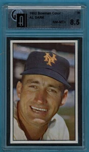 1953 Bowman Color Al Dark #19 – GAI 8.5 - NMMT+ Giants! - Picture 1 of 2