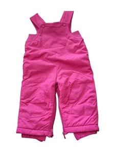 Est. 1989 Place Mädchen Hot Pink Latz vorne Schneeanzug Fleece gefüttert Größe 12M EUC - Bild 1 von 4