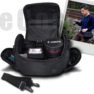 Custodia borsa da trasporto fotocamera digitale per Canon EOS Rebel T6i T6s T7 T7i 750D 760D - Foto 1 di 9
