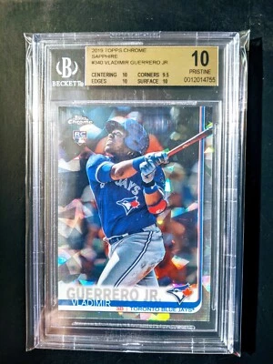 2019 Topps Chrome Sapphire #340 Vladimir Guerrero Jr RC BGS 10 Pristine - Image 1 of 2