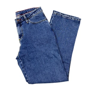 Wrangler Womens Size 18MWZ 5/6 x 30 High Rise Slim Fit Tapered Leg Jeans Blue - Picture 1 of 12